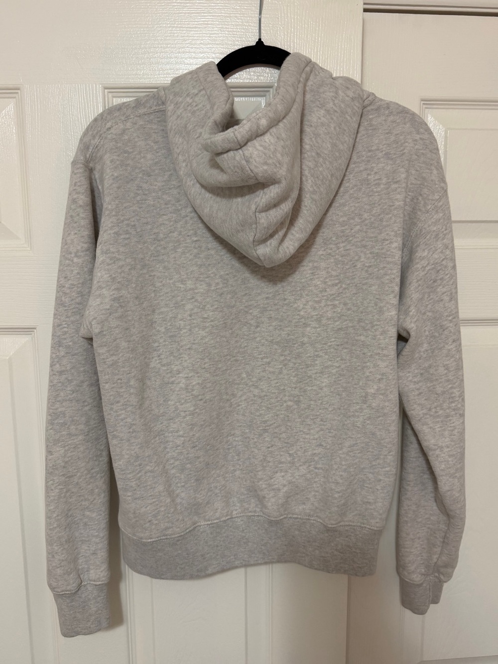 Brandy Melville Light Grey Zip-Up Hoodie Jacket - Picture 3 of 3